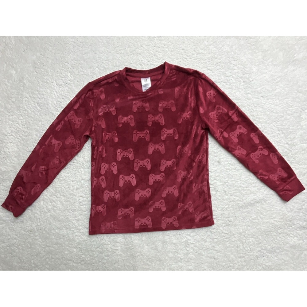 Member's Mark Boys Red Video Game Graphic Pajama Top Long Sleeve L (10/12)